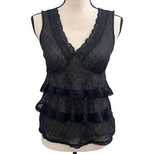 Michael by Michael kors sleeveless v-neck  lace top size small